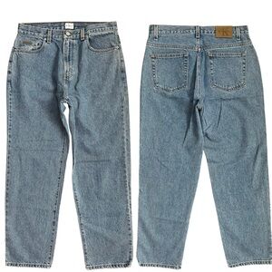 Vintage Y2K Calvin Klein Medium Wash Zipper Fly Easy Fit Straight Leg Jeans 10